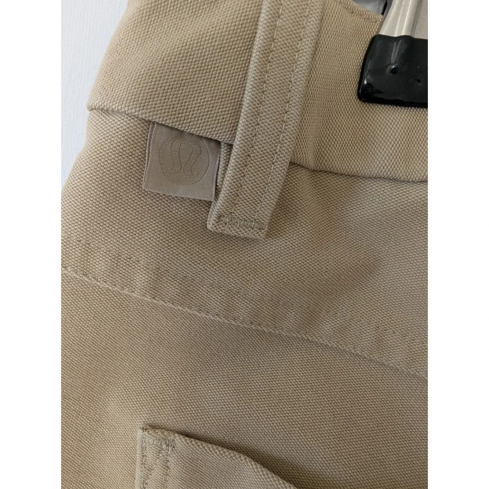 Lululemon Lab Utilitech 5 Pocket Pants Tan Beige‎ Mens Size 32 Straight Leg